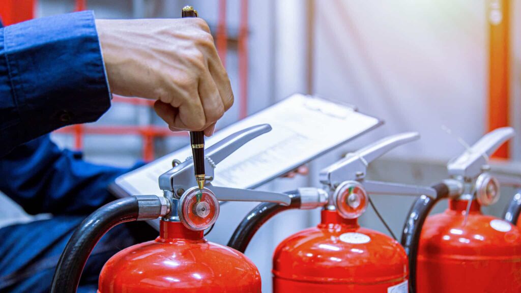 engineer,checking,industrial,fire,control,system,fire,alarm,controller,,fire,notifier,